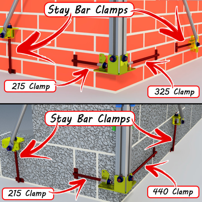 Clamping Rods 10 in a set