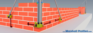 Corner Profile with Clamping Rods